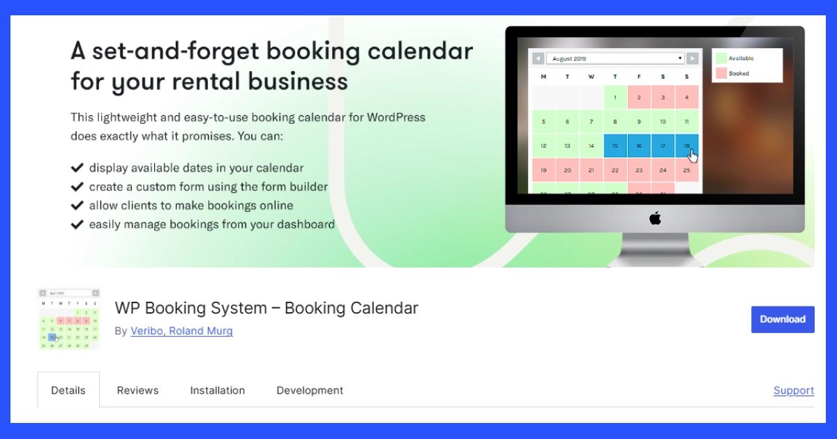 wp-booking-system-calender