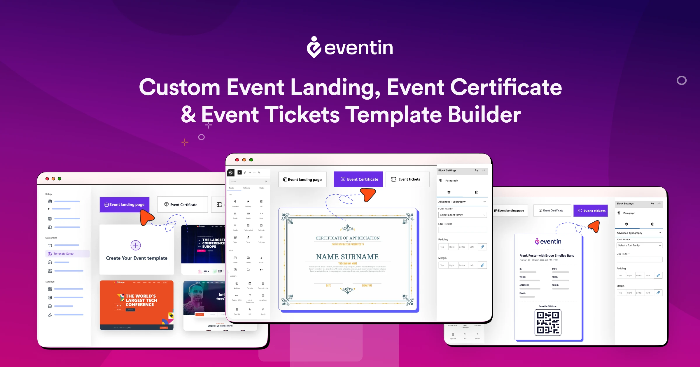 How to Design Custom Tickets, Certificates and Landing Pages for Your Event Management Website (Without Coding)