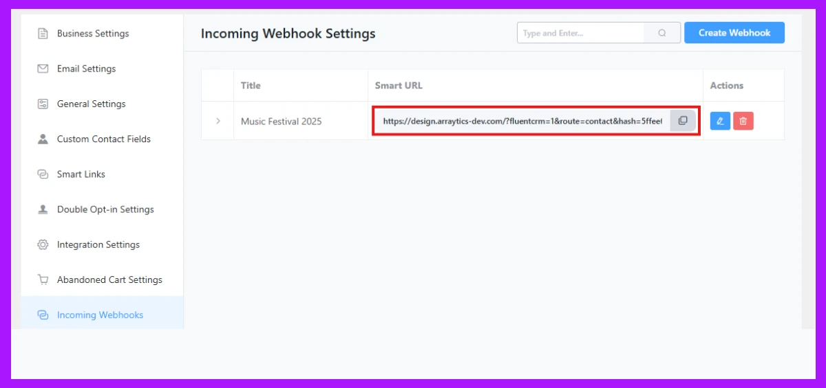 copy webhook