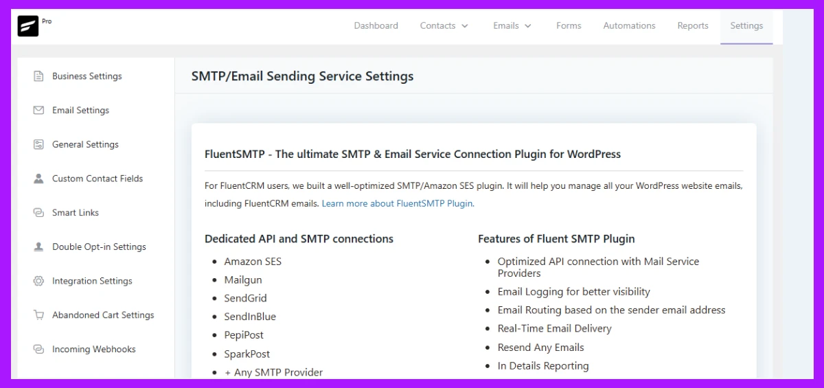 set up email sending services
