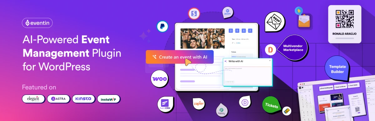 Eventin Event management software plugin for WordPress