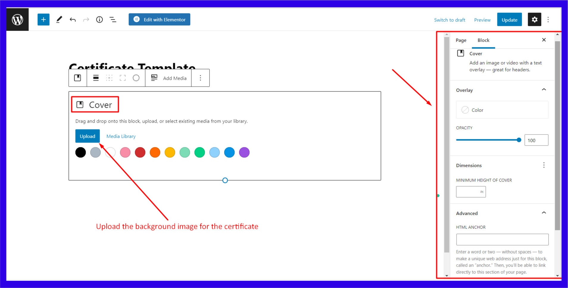 design your certificate