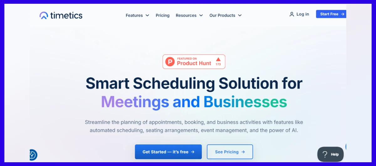 timetics.ai event management software.