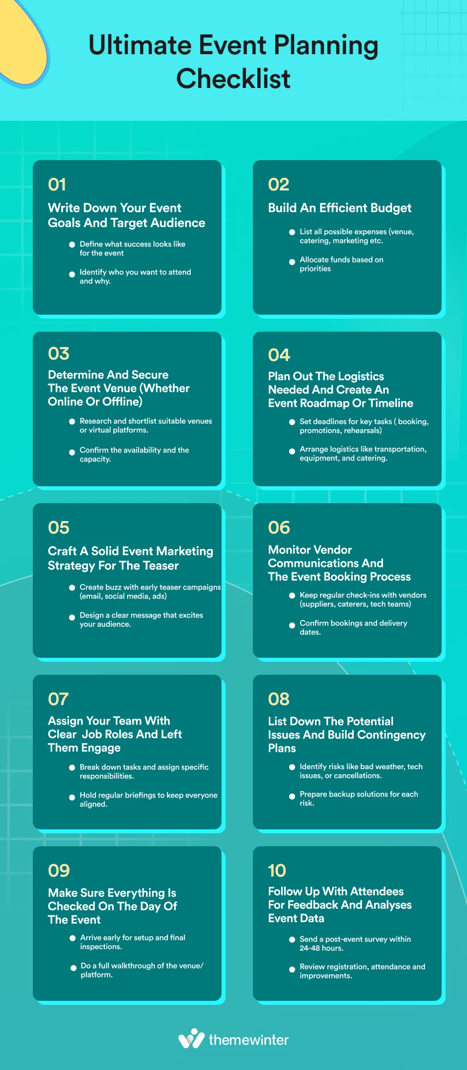 Ultimate event planning checklist