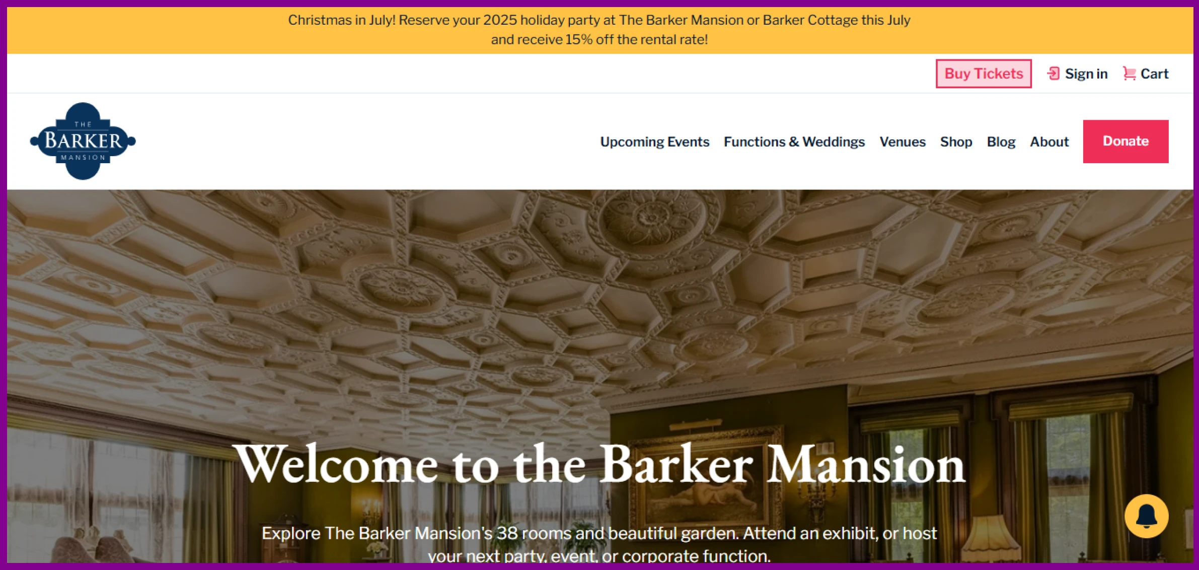 Barker Mansion – Historic tours & events