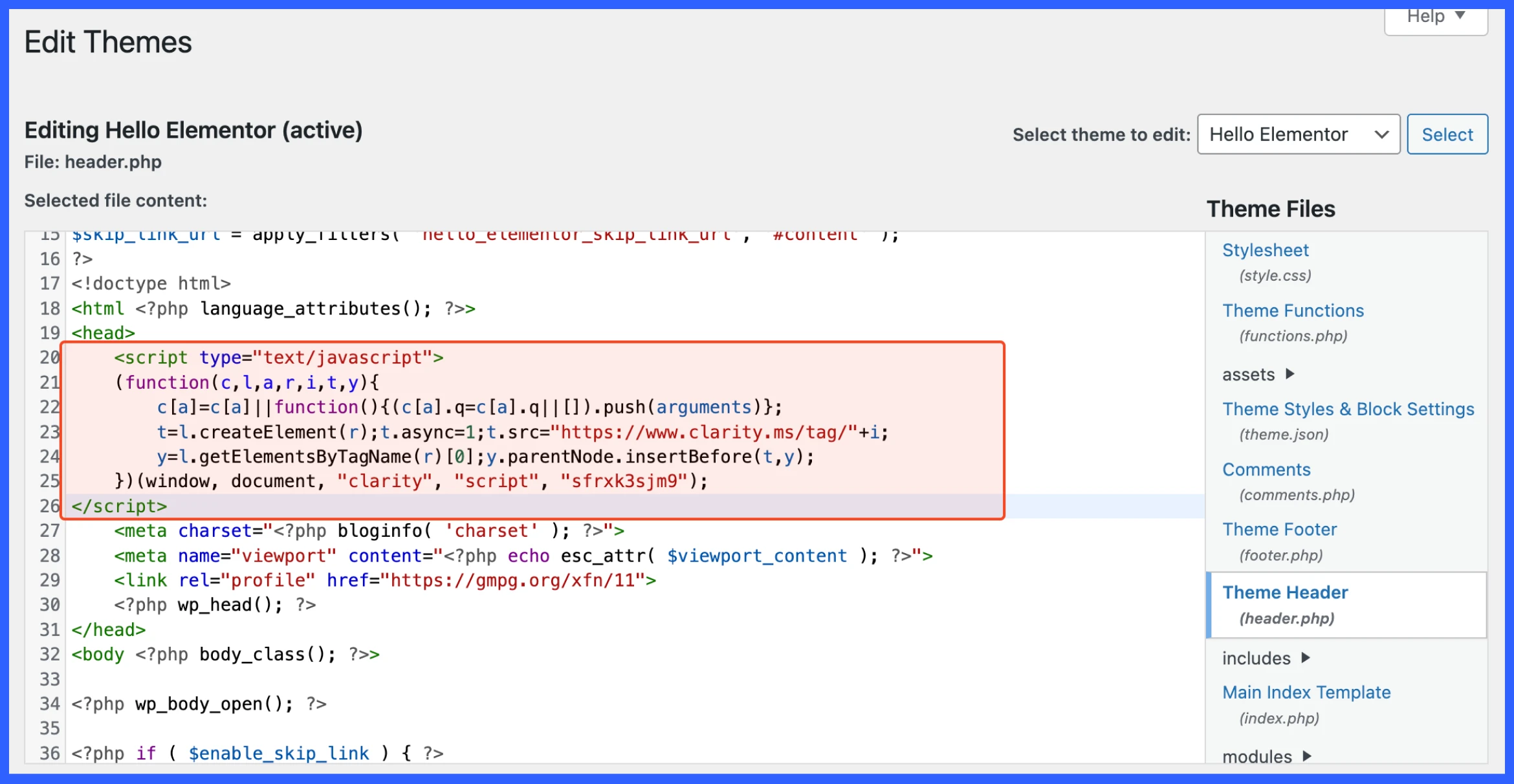 Adding tracking code to the backend