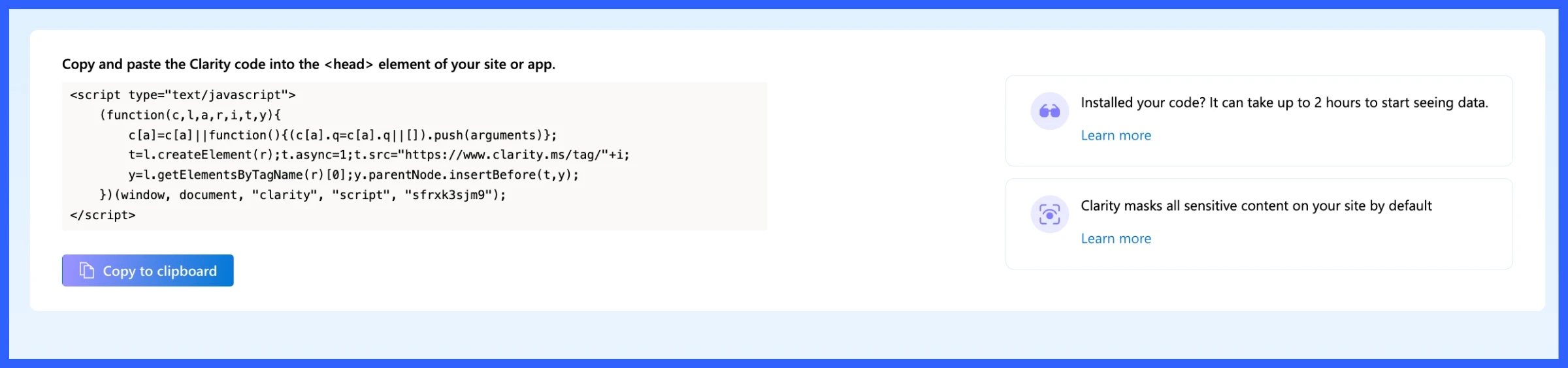 Manually add tracking code