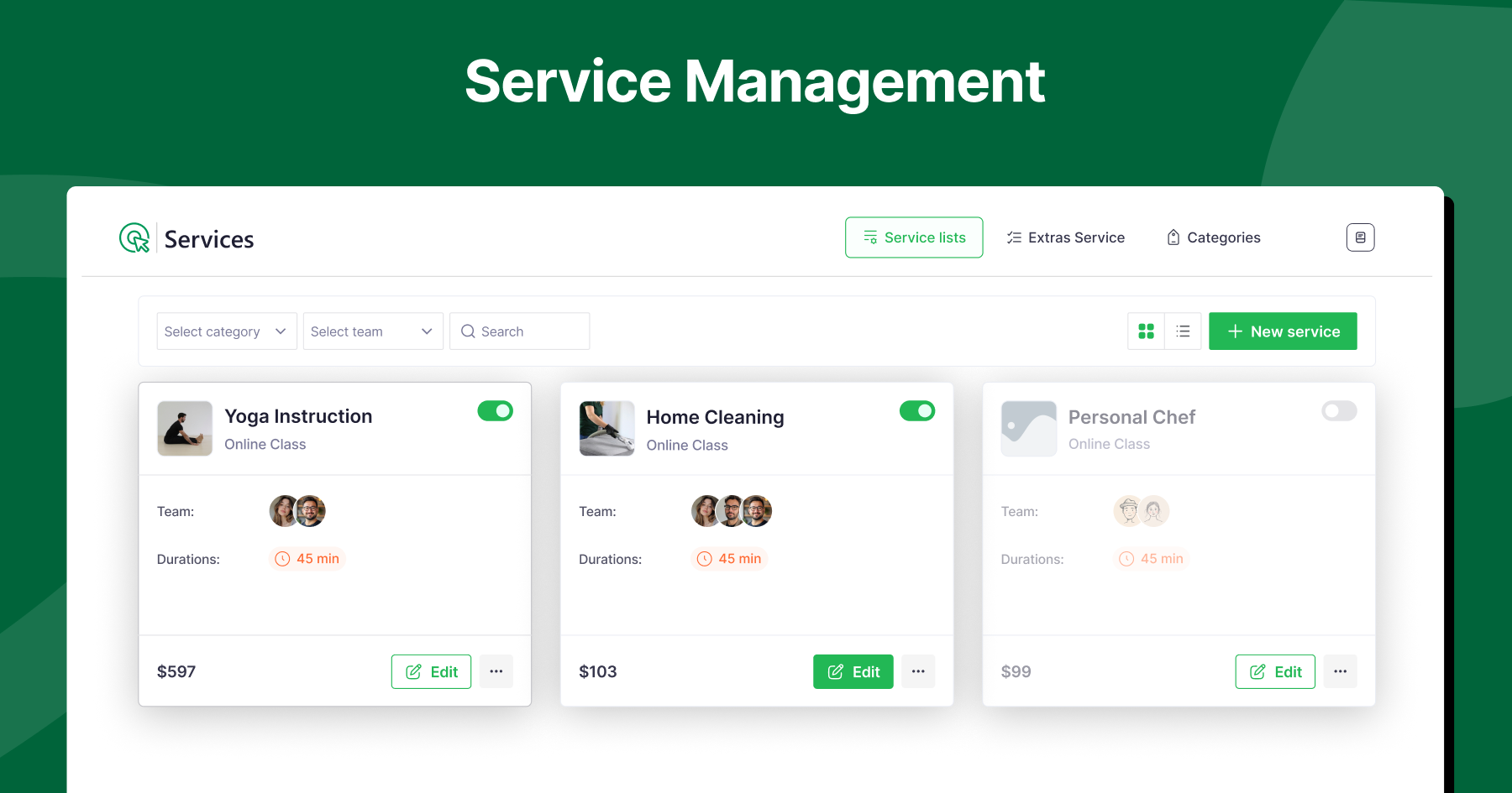 Service management
