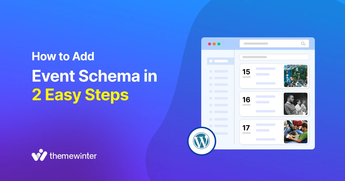 How to add event schema in WordPress