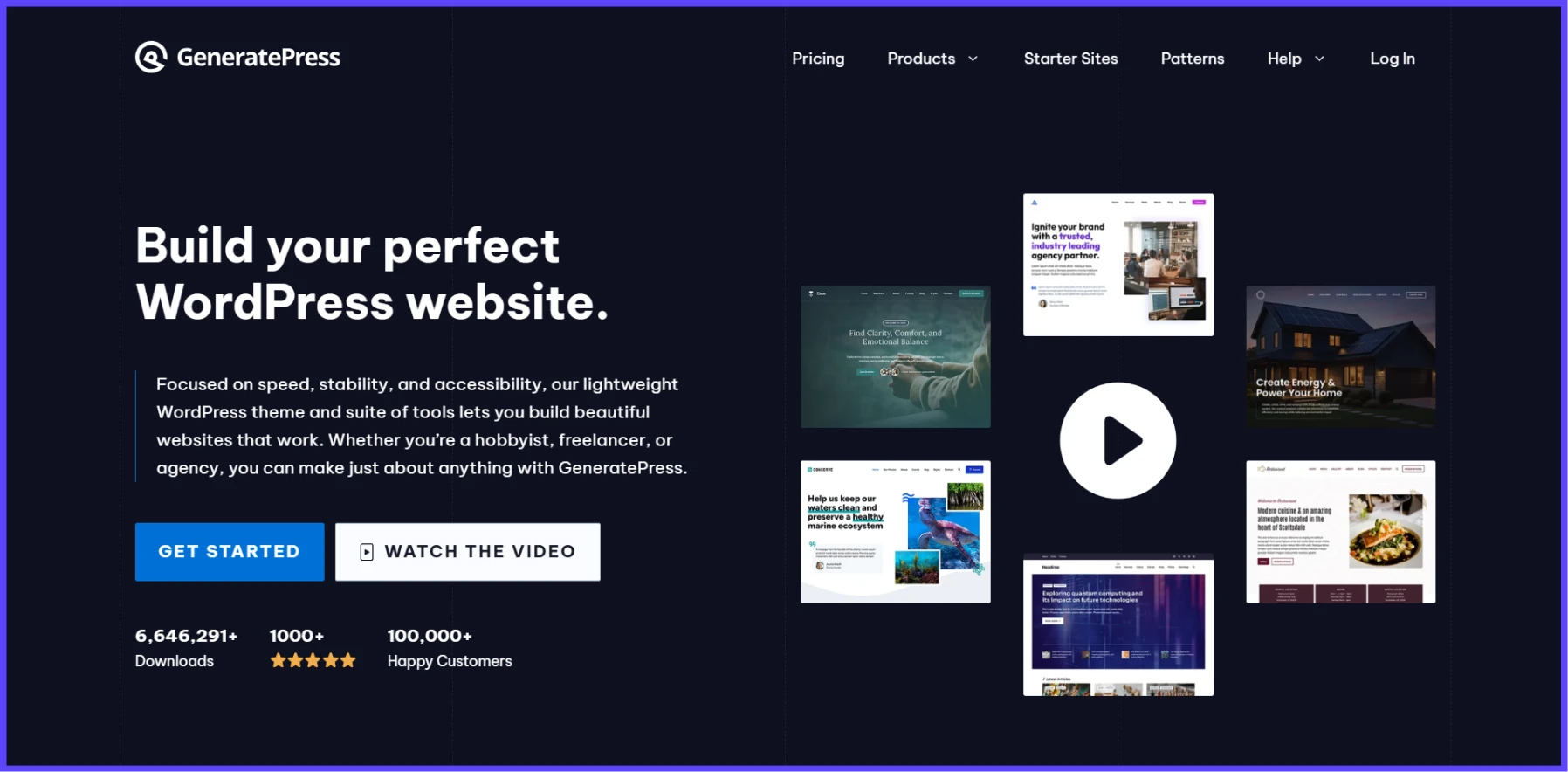 Generatepress theme