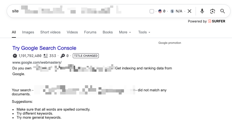 how to check a page indexing in WordPress