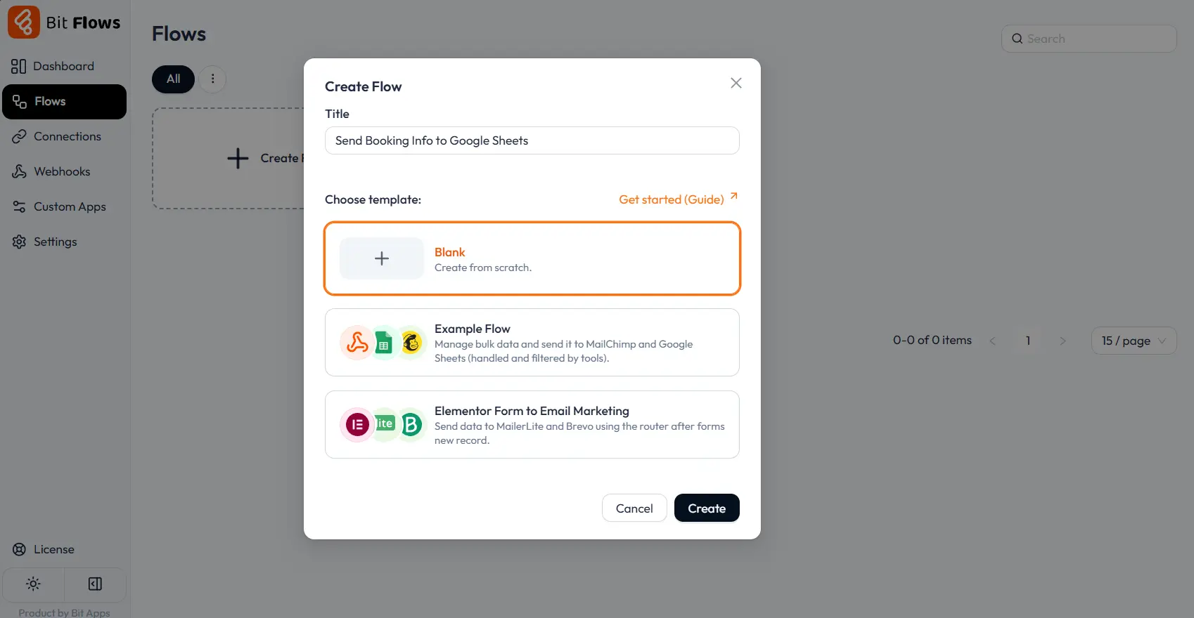 Create your workflow