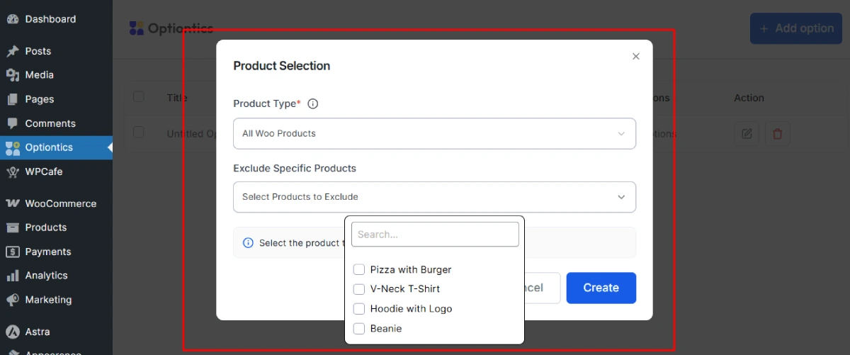 Choose Where the Add-Ons Will Appear