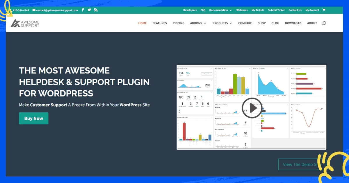 Awesome Support WordPress helpdesk plugins