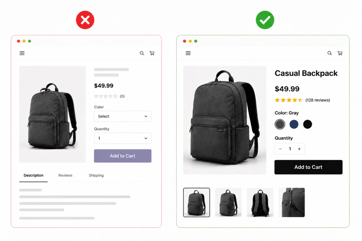 friction before checkout