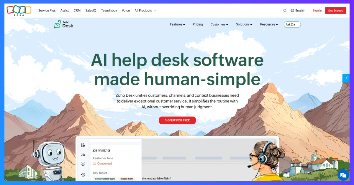 Zoho Desk helpdesk plugins