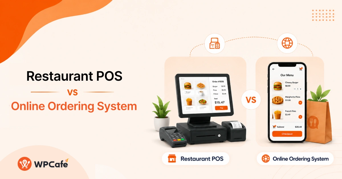 restaurant pos system pos vs online booking system