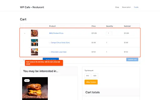 Test the Product and Cart Experience