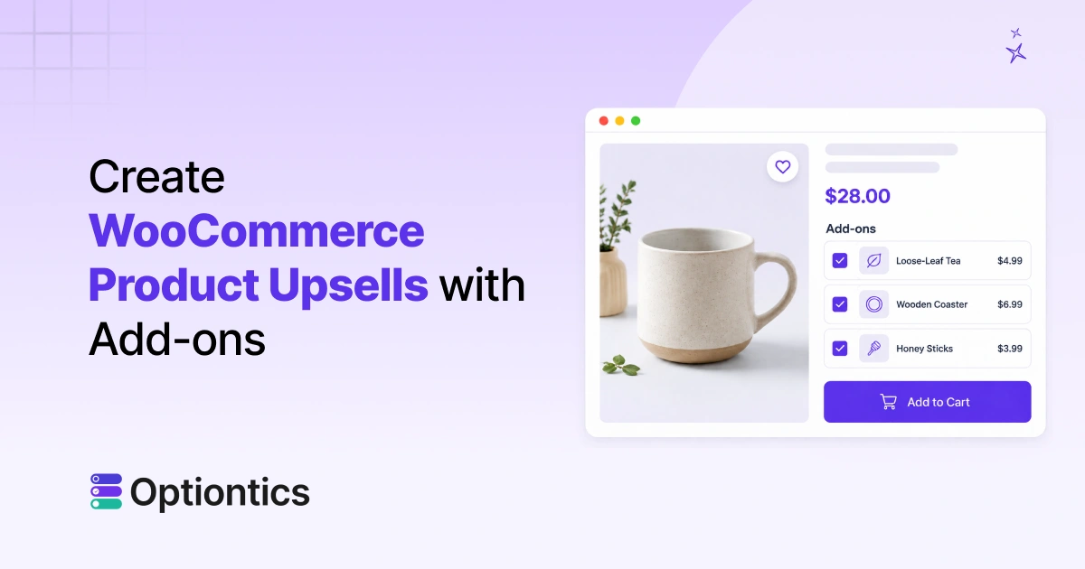 creating woocommerce product upsells with add ons